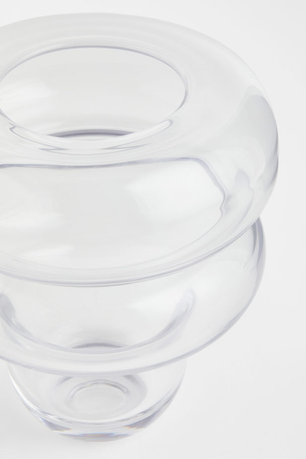 H&M HOME Small Glass Vase Transparent