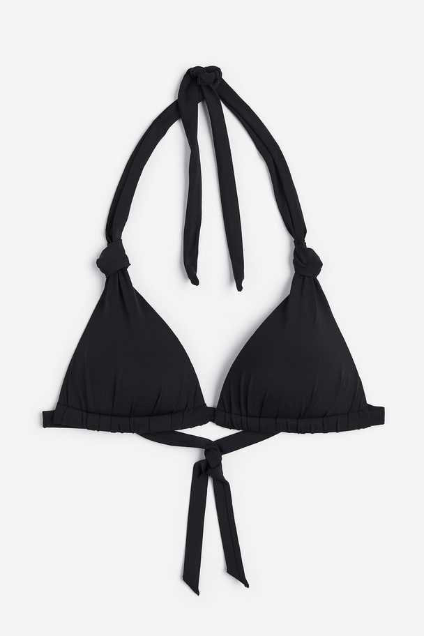 H&M Push-up Trekant-bikinitopp Sort