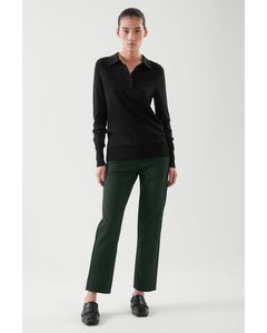 Slim-fit Tailored Trousers Dark Green