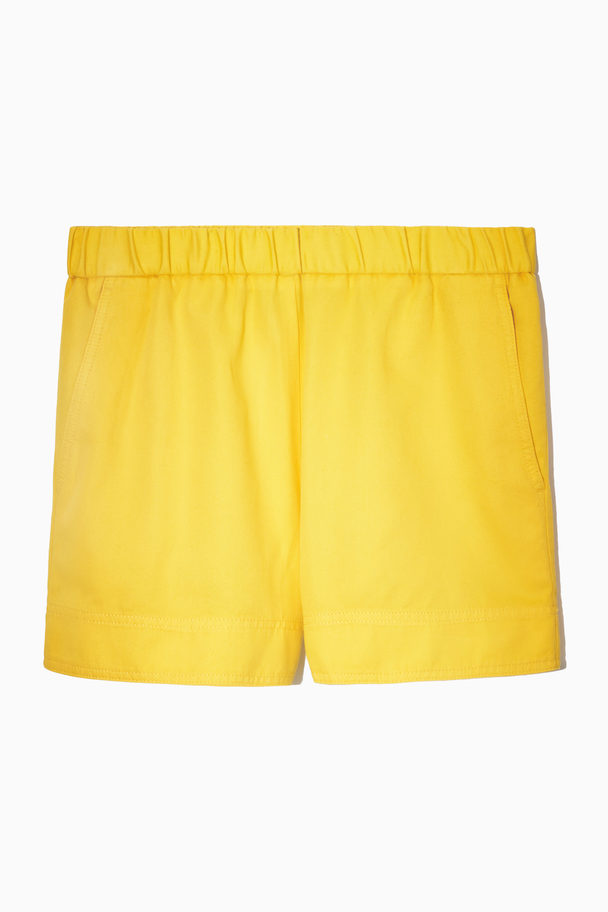 COS Elasticated Twill Shorts Bright Yellow
