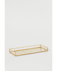 Candle Tray Gold-coloured