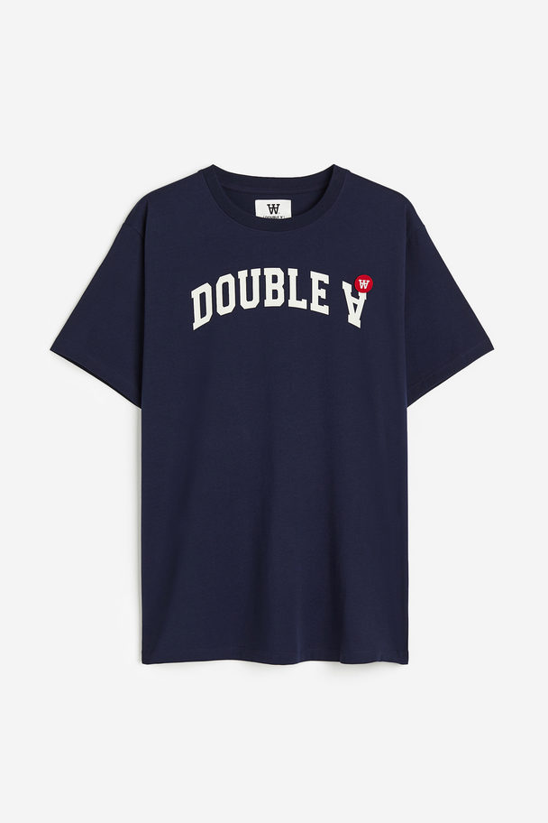 Double A by Wood Wood Ace Ivy T-shirt Navy