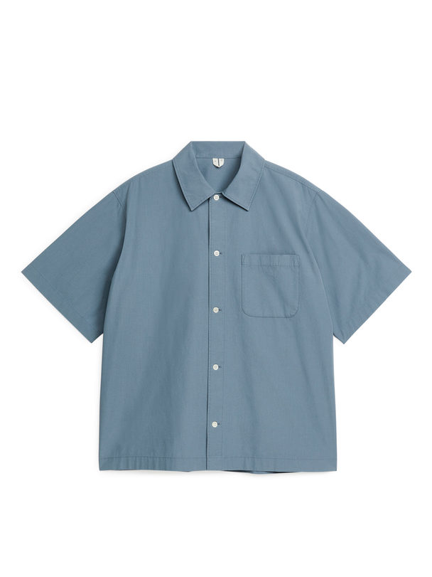 ARKET Garment-dyed Shirt Blue