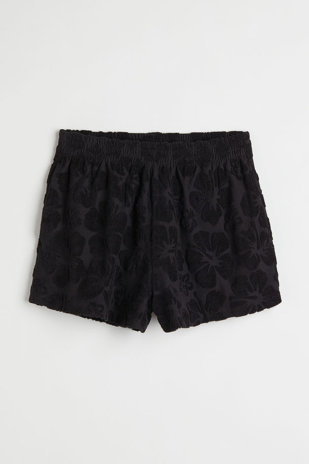 H&M Pull-on-Shorts aus Jersey Schwarz