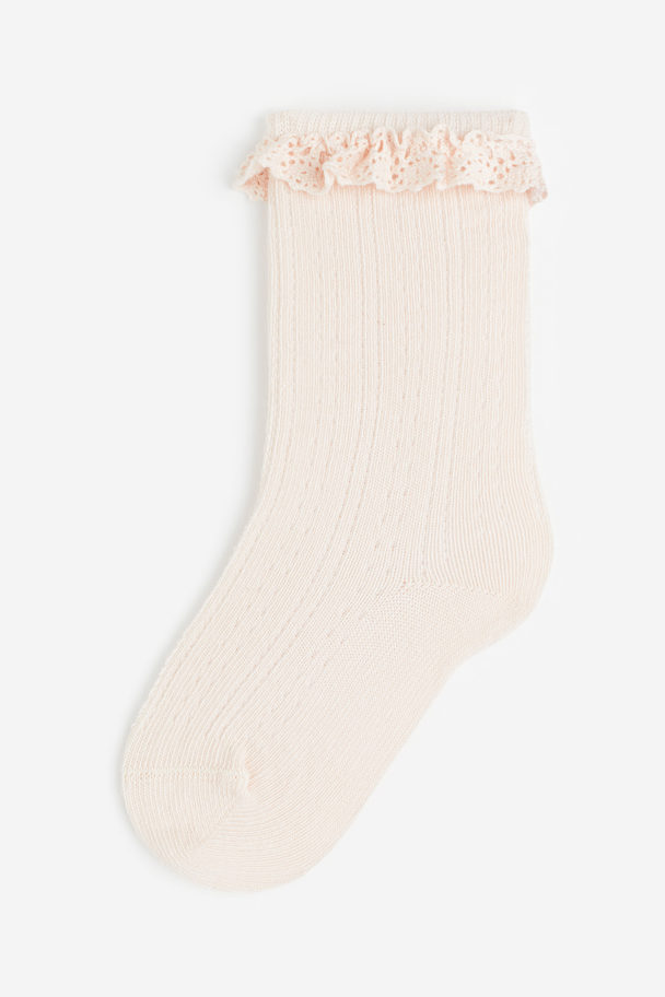 H&M Knee Socks Powder Pink