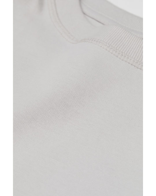 H&M Jersey T-shirt Dress Light Grey