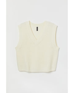 H&m+ Sweater Vest White