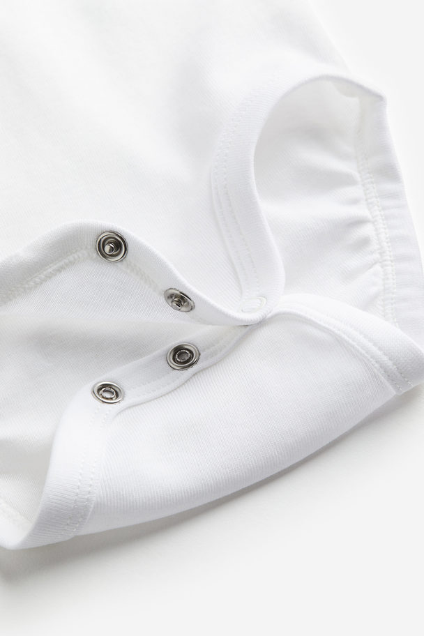 H&M Collared Bodysuit White