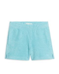 Cotton Towelling Shorts Turquoise