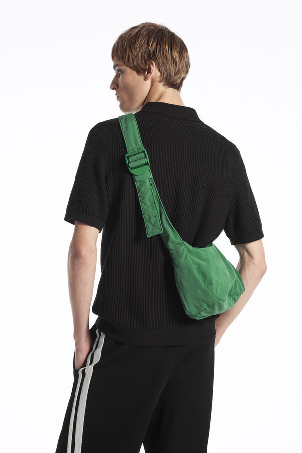 COS Crossbody Saddle Bag - Nylon Dark Green