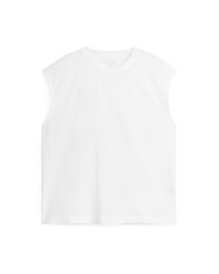 Loose Fit Tank Top White