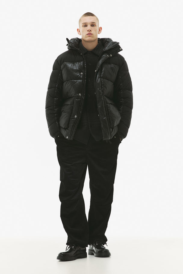 H&M Oversized Puffer Jacket Black