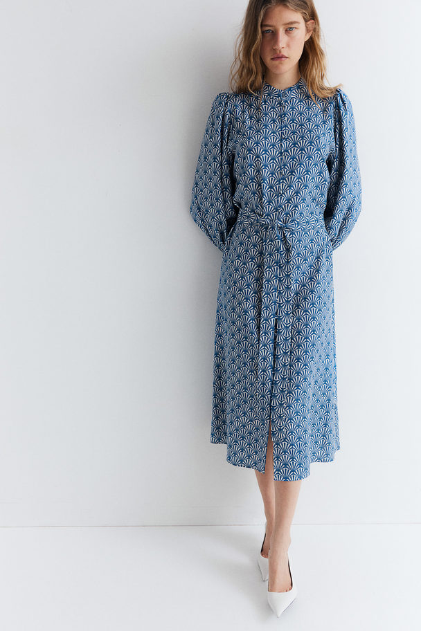 H&M A-line Dress Blue/patterned