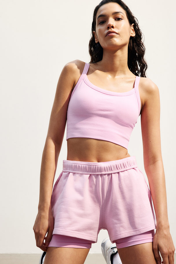 H&M Drymove™ Sports Shorts Light Pink