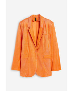 Single-breasted Blazer Orange/glittery
