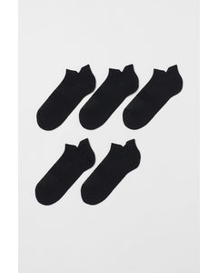 5-pack Sports Socks Black