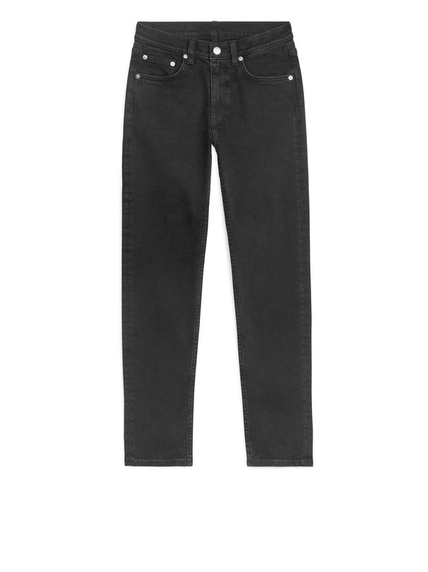 ARKET Slim Cropped Stretch Jeans Greyish Black