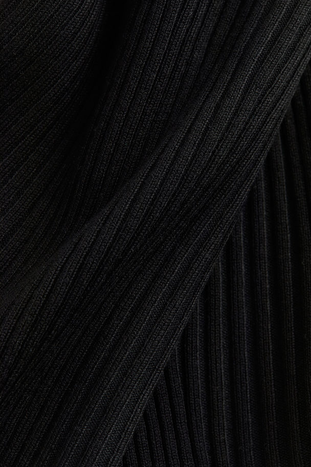 H&M Rib-knit Vest Top Black