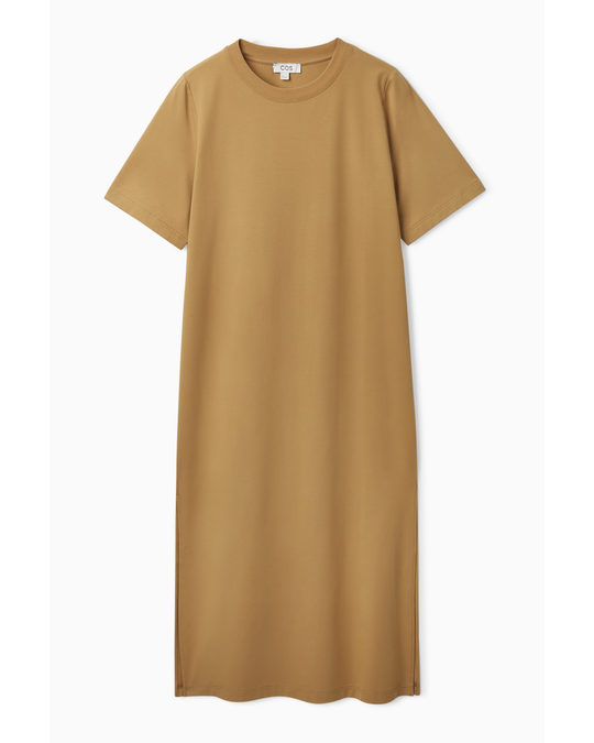 COS Oversized T-shirt Dress Brown