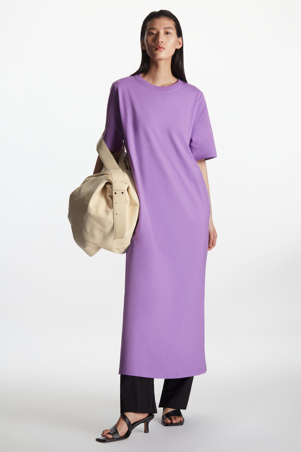 COS Oversized T-shirt Dress Purple