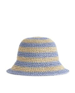 Straw Hat Beige/light Blue