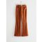 Flared Corduroy Trousers Brown