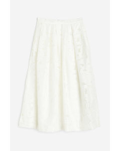 A-line Skirt White