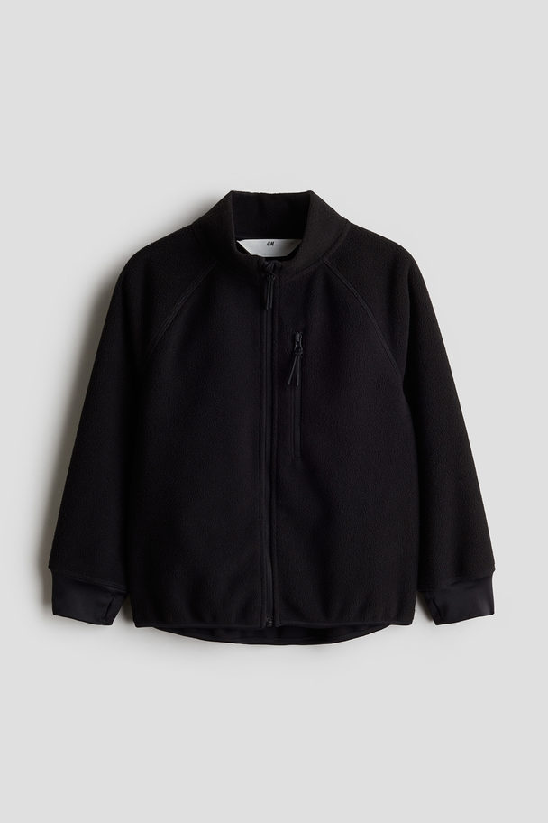 H&M Thermolite® Windproof Fleece Jacket Black