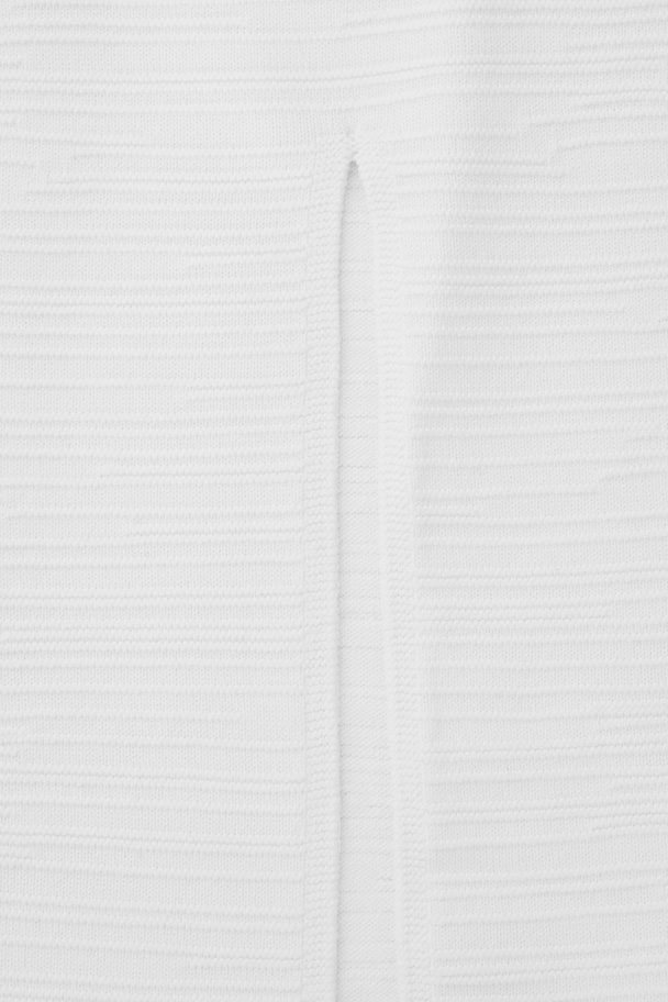 COS Textured Pencil Skirt White