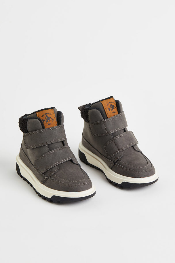 H&M Høje Sneakers Med Varmt For Mørkegrå