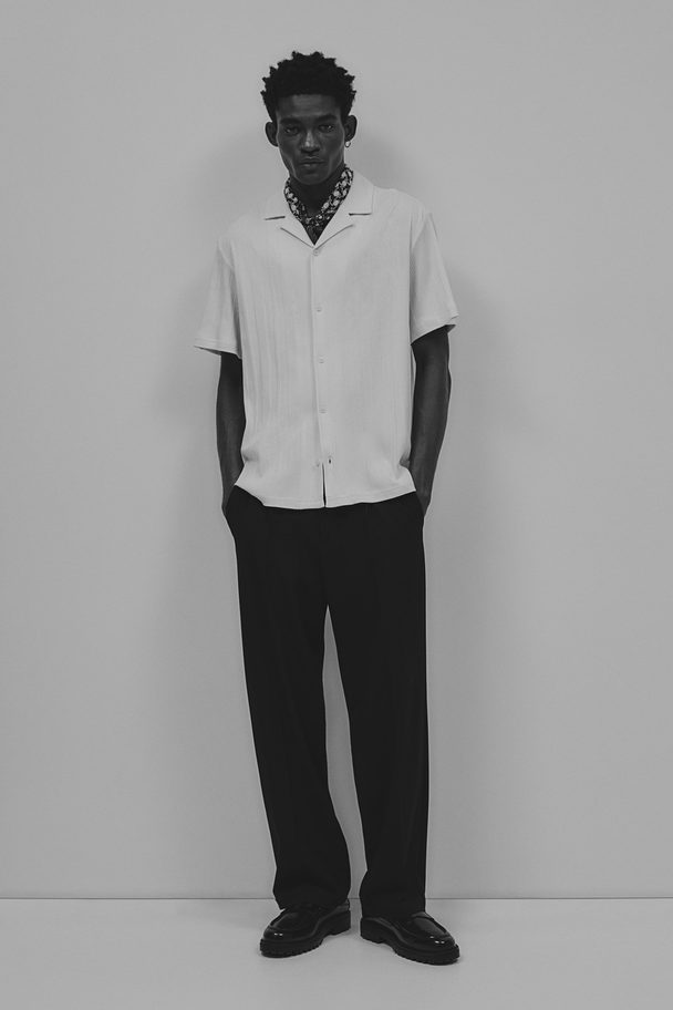 H&M Geribd Casual Overhemd - Regular Fit Roomwit