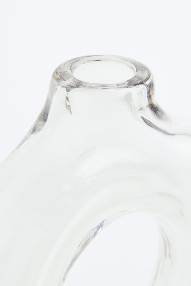 H&M HOME Glass Vase Clear Glass