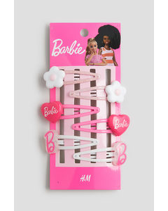 6-pack Hair Clips Pink/barbie