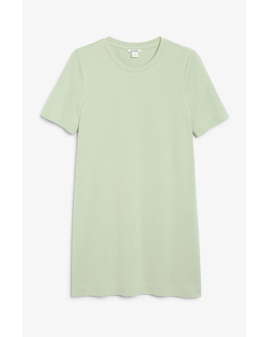 Monki Super-soft Light Green T-shirt Dress Pistachio