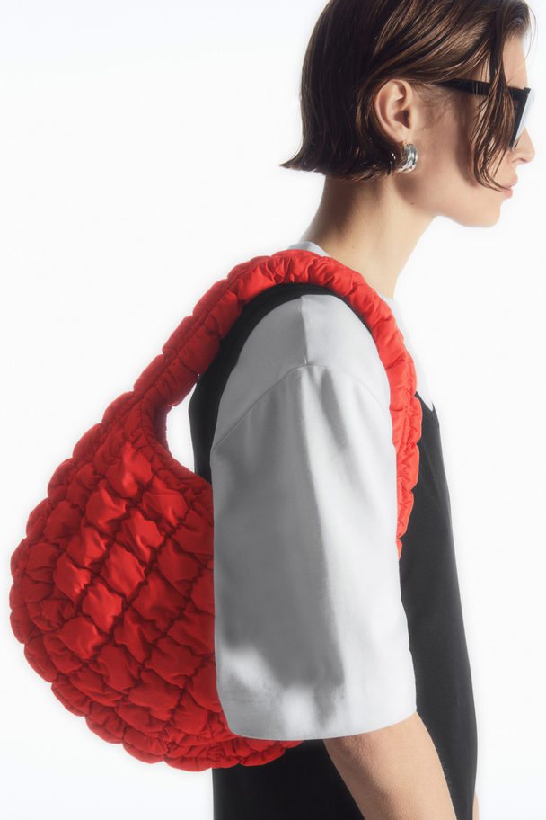COS Quilted Mini Bag Red