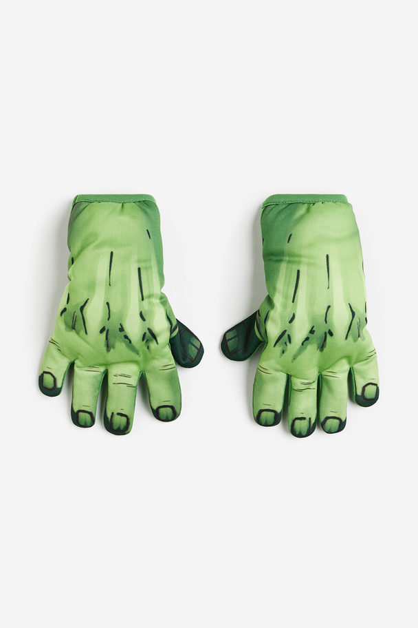 H&M Superhelden-Handschuhe Grün/Hulk