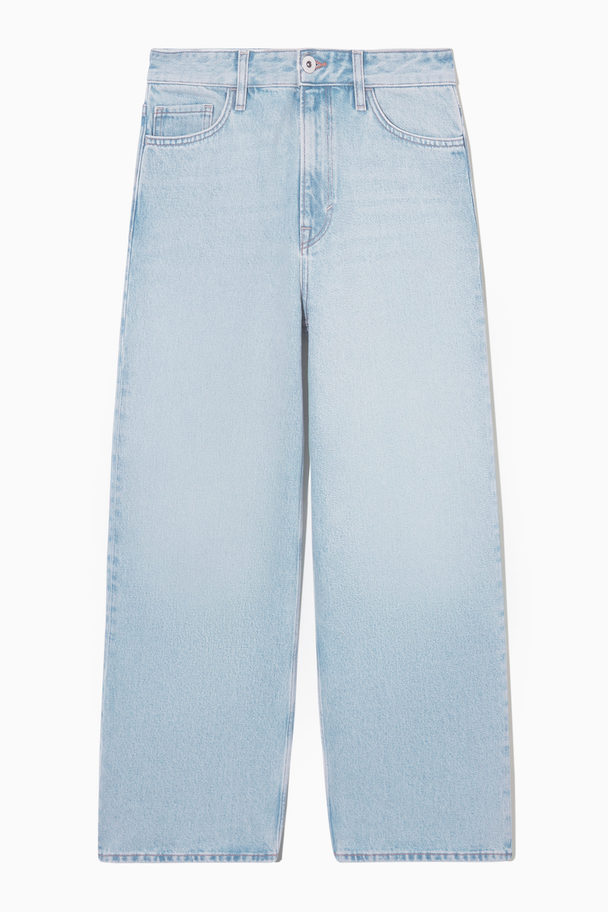 COS Wide-leg High-rise Ankle-length Jeans Blue