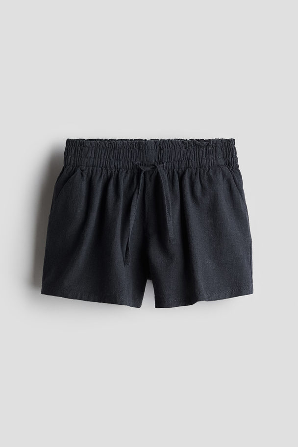 H&M Shorts aus Leinenmix Anthrazit