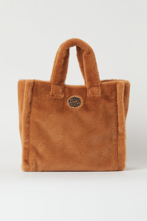 H&M Lined Shopper Brown/cosmic Youth