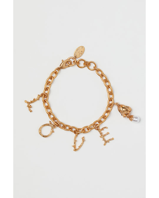 H&M Pendant Bracelet Gold-coloured