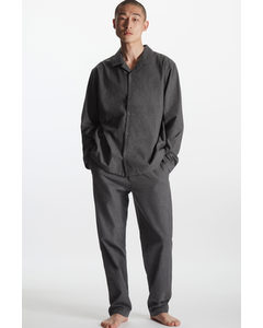 3-piece Pyjama Set Dark Grey