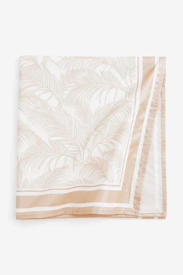 H&M HOME Shimmering Tablecloth White/gold-coloured