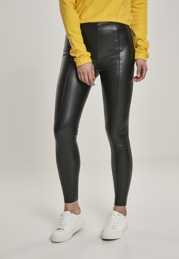 Urban Classics Damen Ladies Synthetic Leather Skinny Pants