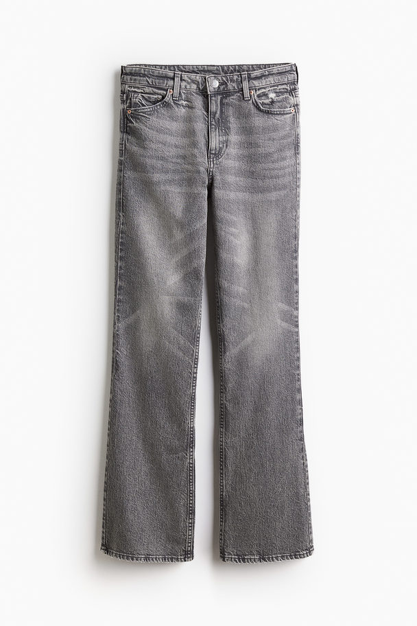 H&M Bootcut High Jeans Grau