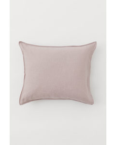 Washed Linen Pillowcase Powder Pink