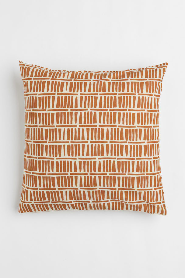 H&M HOME Patterned Cotton Cushion Cover Brown/patterned
