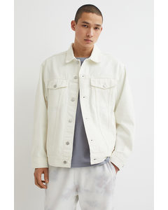 Oversized Denim Jacket White