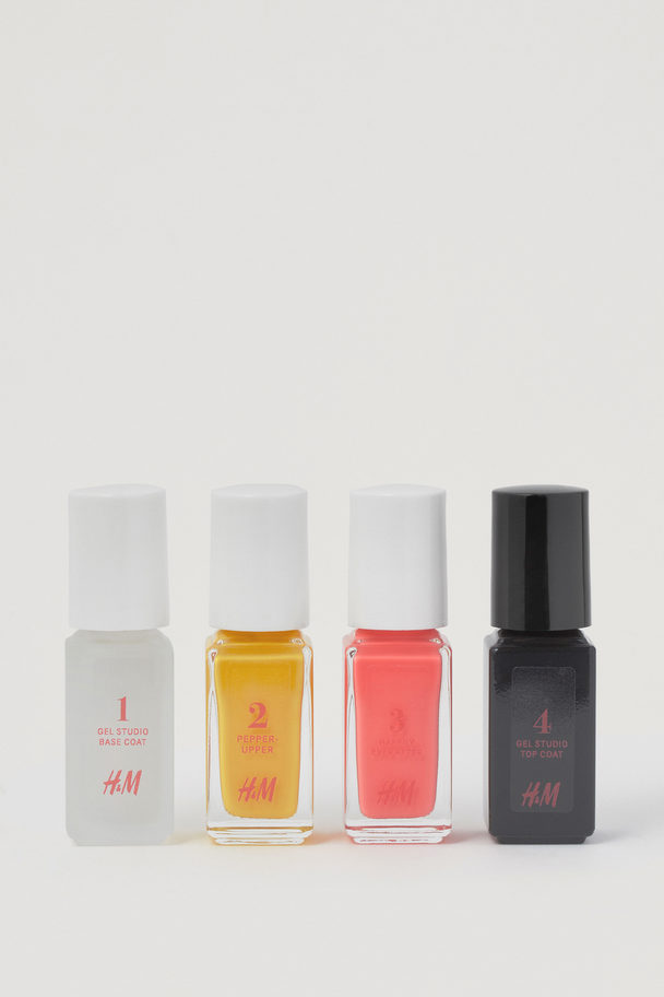 H&M Maniküre-Set mit Gelnagellack Rosa/Gelb