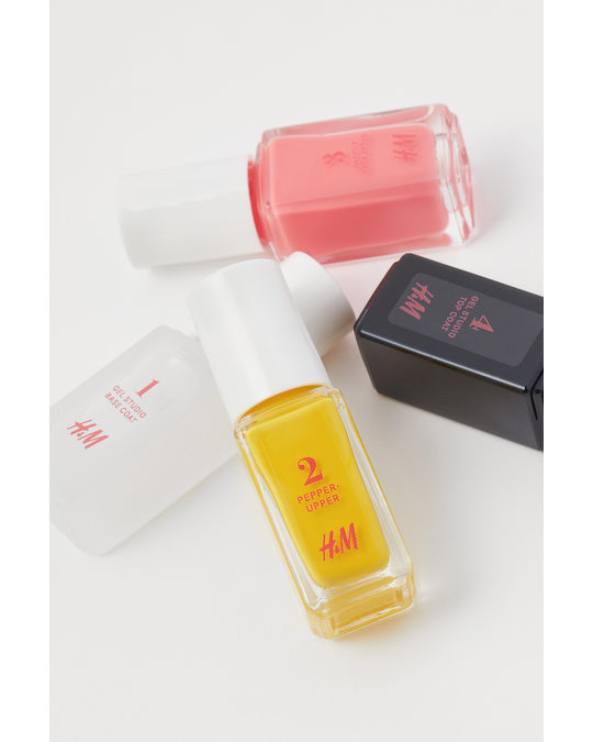H&M Gel Nail Polish Manicure Set Pink/yellow