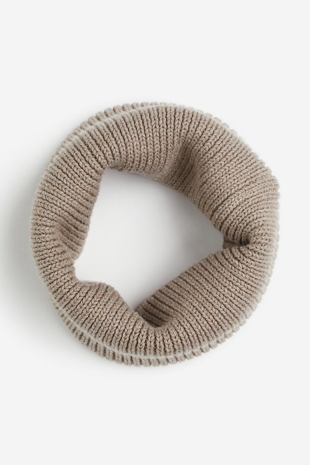 H&M Rib-knit Tube Scarf Mole